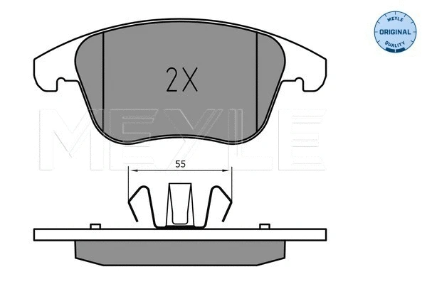 Brake Pad Set, disc brake (025 222 6920)