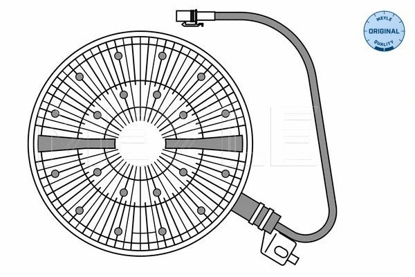 Clutch, radiator fan (834 234 0003)