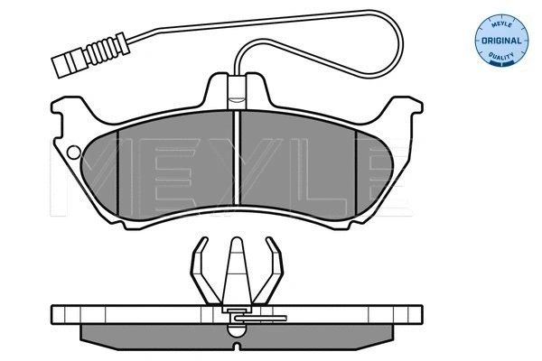 Brake Pad Set, disc brake (025 231 9017/W)