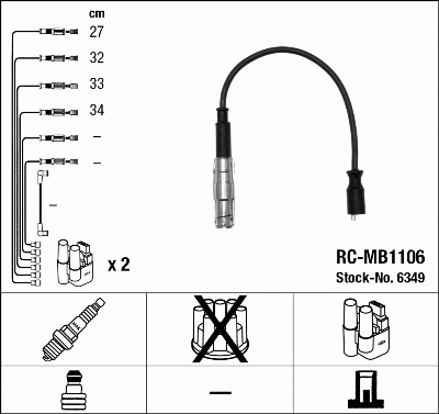 Ignition Cable Kit (6349)