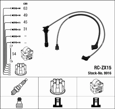 Ignition Cable Kit (9916)