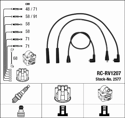 Ignition Cable Kit (2577)