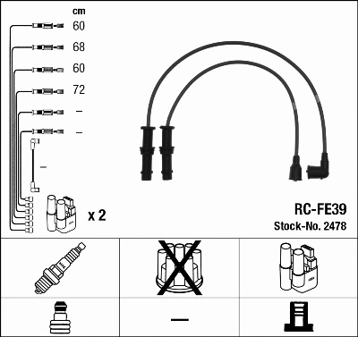 Ignition Cable Kit (2478)