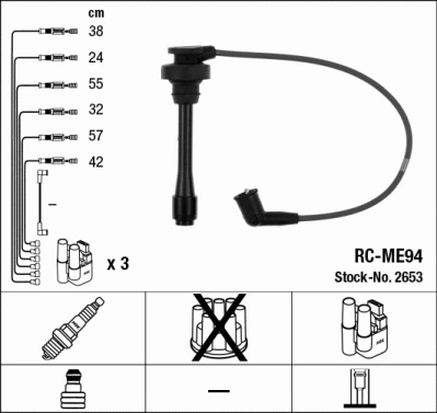 Ignition Cable Kit (2653)