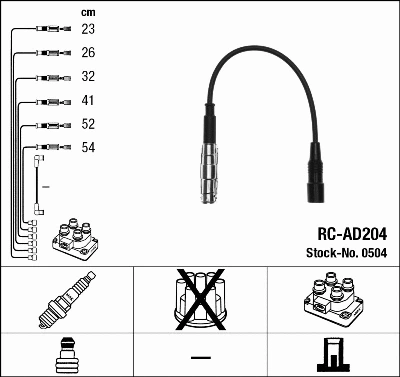 Ignition Cable Kit (0504)