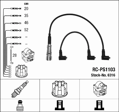 Ignition Cable Kit (6316)