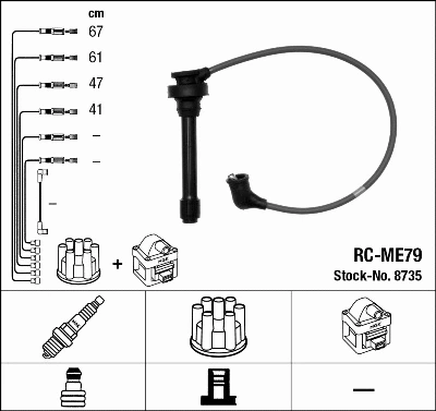 Ignition Cable Kit (8735)