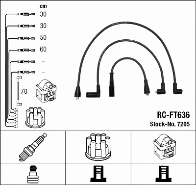 Ignition Cable Kit (7205)