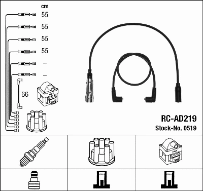 Ignition Cable Kit (0519)
