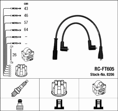 Ignition Cable Kit (8206)