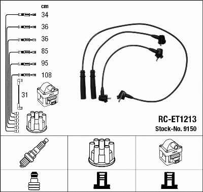 Ignition Cable Kit (9150)