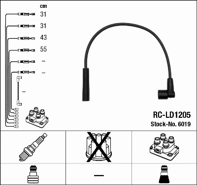 Ignition Cable Kit (6019)