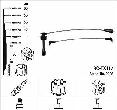 Ignition Cable Kit (2908)