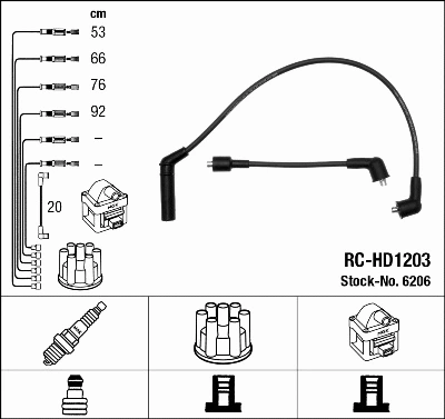 Ignition Cable Kit (6206)