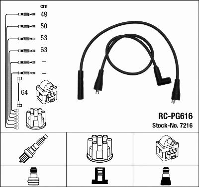 Ignition Cable Kit (7216)