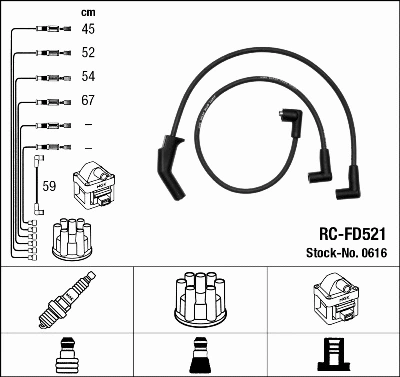 Ignition Cable Kit (0616)