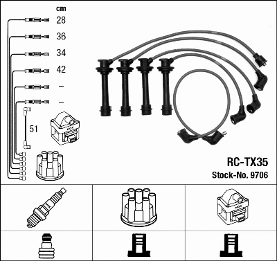 Ignition Cable Kit (9706)