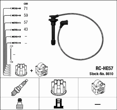 Ignition Cable Kit (8610)
