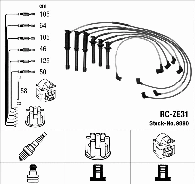 Ignition Cable Kit (9890)