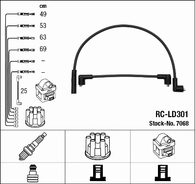 Ignition Cable Kit (7068)