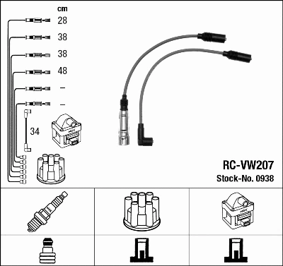Ignition Cable Kit (0938)