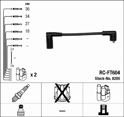 Ignition Cable Kit (8205)