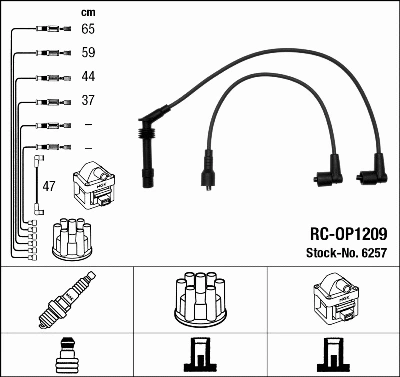 Ignition Cable Kit (6257)
