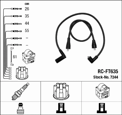 Ignition Cable Kit (7244)
