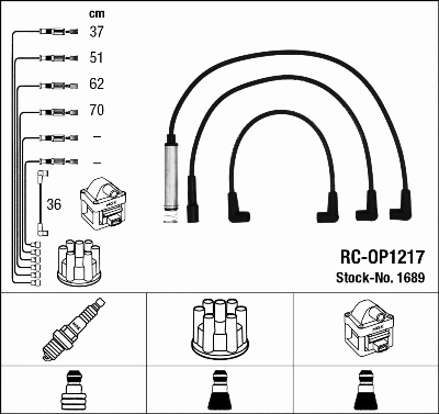 Ignition Cable Kit (1689)