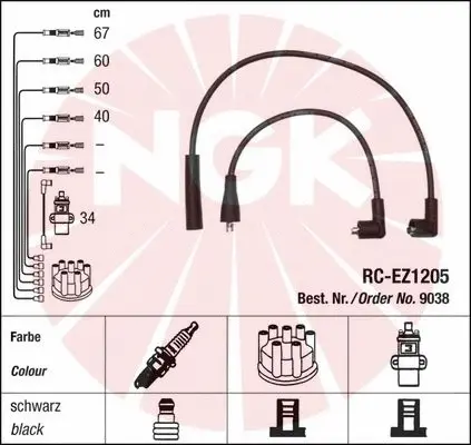 Ignition Cable Kit (9038)