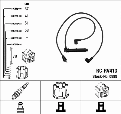 Ignition Cable Kit (0888)