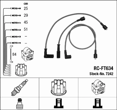 Ignition Cable Kit (7242)