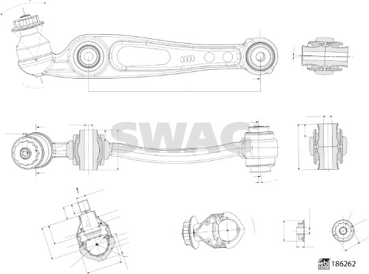 Control/Trailing Arm, wheel suspension (33 11 0331)