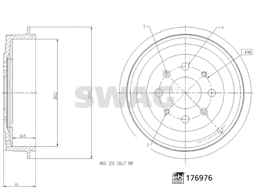 Brake Drum (33 10 3828)