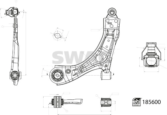 Control/Trailing Arm, wheel suspension (33 10 9999)