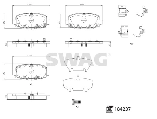 Brake Pad Set, disc brake (33 10 9327)