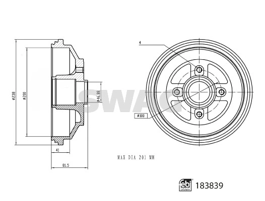 Brake Drum (33 10 9227)