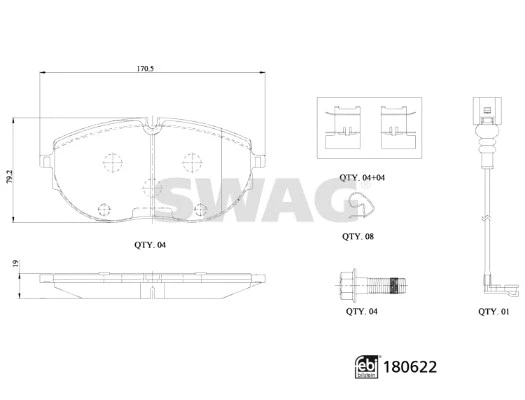 Brake Pad Set, disc brake (33 10 7793)