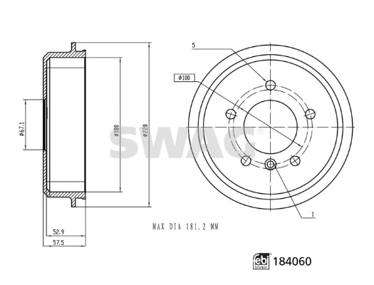 Brake Drum (33 10 9266)