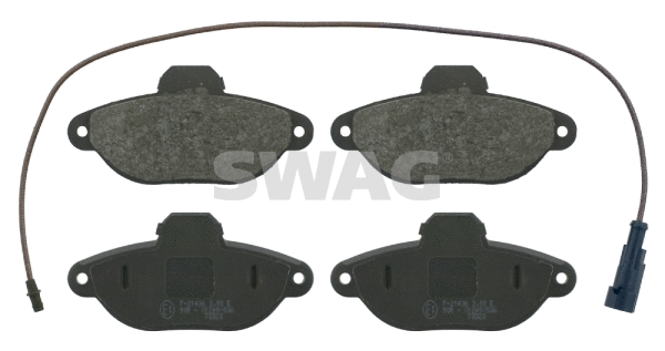 Brake Pad Set, disc brake (70 91 6084)