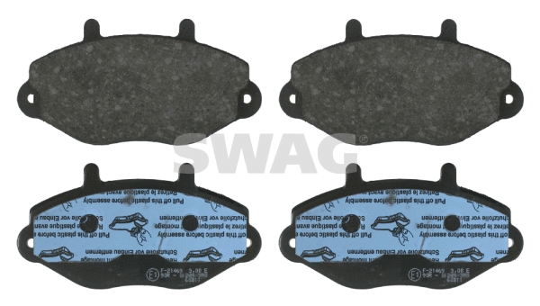 Brake Pad Set, disc brake (50 91 6036)