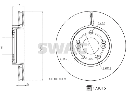 Brake Disc (33 10 1581)
