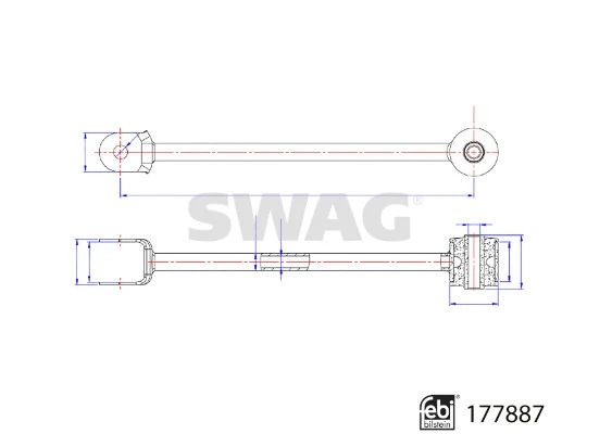 Control/Trailing Arm, wheel suspension