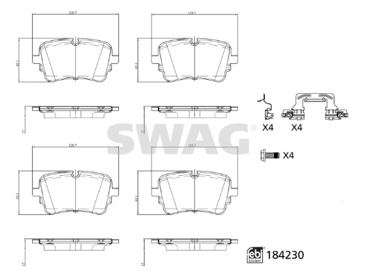 Brake Pad Set, disc brake (33 10 9320)