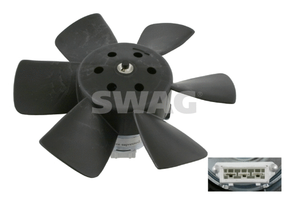 Fan, engine cooling (30 90 6989)