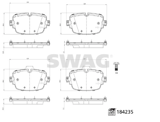 Brake Pad Set, disc brake (33 10 9325)