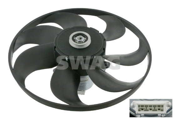 Fan, engine cooling (99 91 4848)