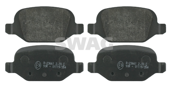 Brake Pad Set, disc brake (70 91 6370)