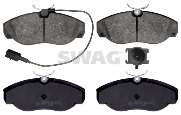 Brake Pad Set, disc brake (70 91 6391)