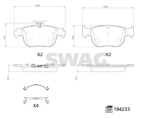 Brake Pad Set, disc brake (33 10 9323)
